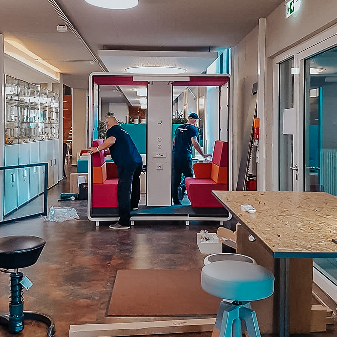 Magentafarbener Meeting Cube von Mikomax Smart Office von Büroland