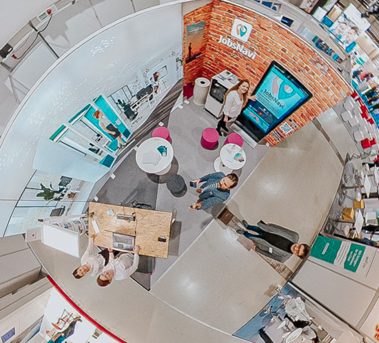 Stand Büroland und JobsNavi Karriere Start Dresden