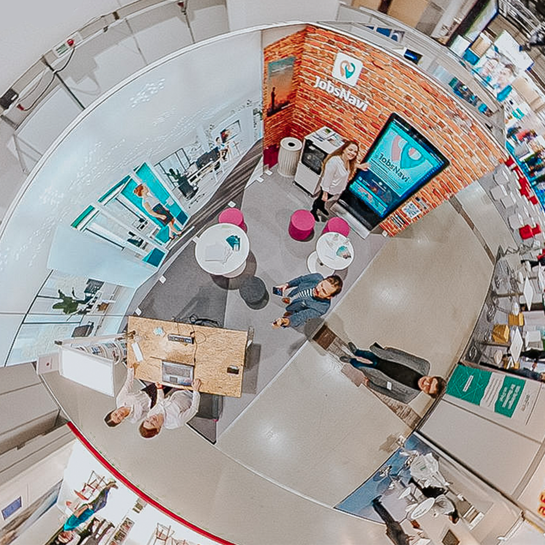 Stand Büroland und JobsNavi Karriere Start Dresden