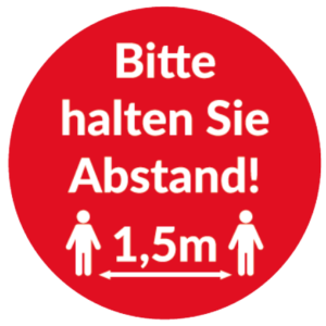 fußbodenaufkleber motiv 1 sicherheitsaufkleber abstand halten motiv 1 von büroland