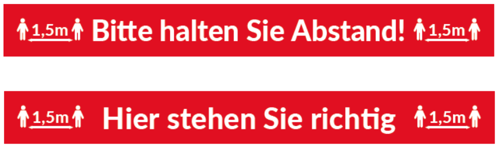 fußbodenaufkleber motiv 3 sicherheitsaufkleber abstand halten motiv 3 von büroland