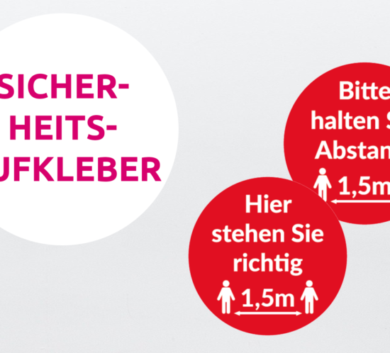 Sicherheitsaufkleber für Fußboden von Büroland