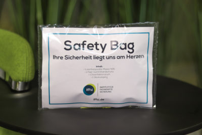 Safety Bag mit Hygieneartikeln für Sicherheit